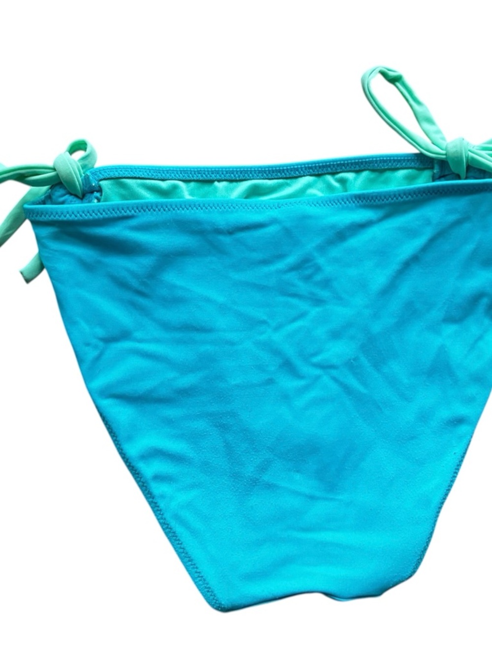 Victoria's Secret Turquoise Bikini Top/Bottom with Aqua Trim S/32B - Picture 3 of 6